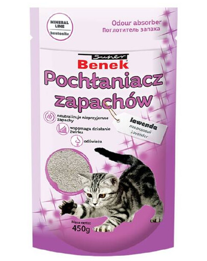 Super Benek pohlcovač pachov s vôňou levandule 450 g