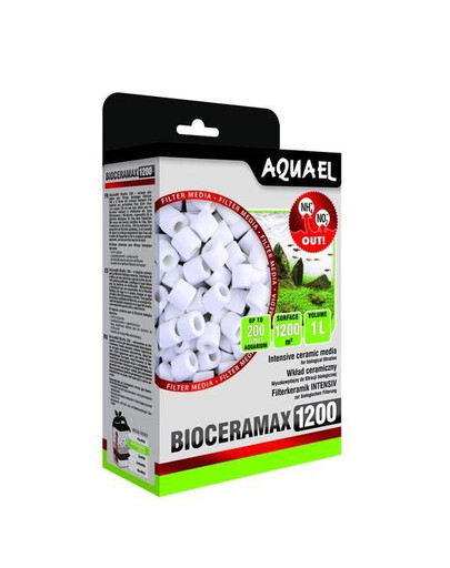 Aquael keramická kartušaBIOCERAMAX ULTRAPRO 1200 1 l kartuša pre biologickú filtráciu vody v sladkovodných aj morských akváriách