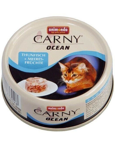Animonda Carny Ocean Thunfisch + Meeres- Fruchte 80g - vlhké krmivo pro kočky s tuňákem a mořskými plody 80g