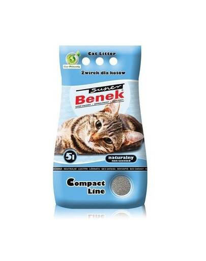 Certech Super Benek Compact Line Natural 5 l - jemné stelivo pro kočky 5l