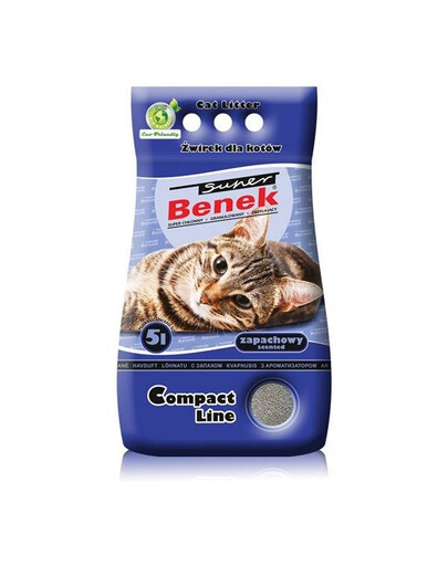 Certech Super Benek Compact Line Scented 5 l - jemné voňavé stelivo pro kočky 5l