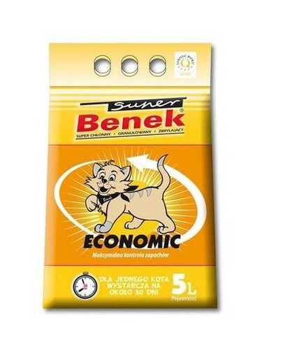 Certech Super Benek Economic bentonitová podstielka pre mačky 5 l