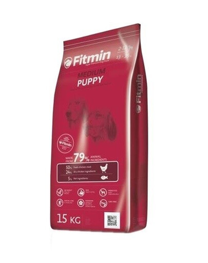 Fitmin Medium Puppy granule pre šteňatá strednej veľkosti 15 kg