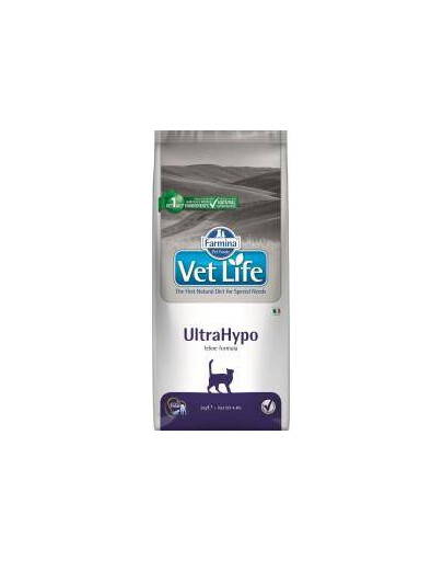 Farmina Vet Life ULTRAHYPO Cat 2 kg - suché krmivo pre dospelé mačky s alergiou