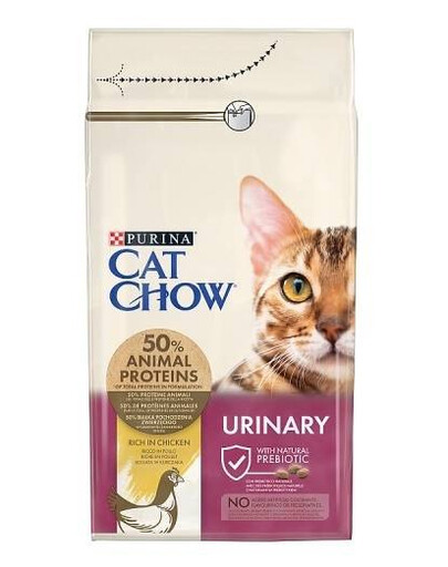 Purina Cat Chow Urinary Tract Health Rich in Chicken 1,5 kg - granule pro kočky s citlivým močovým traktem s kuřecím masem