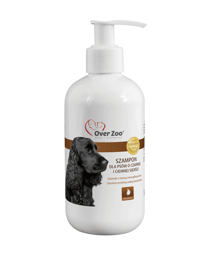 Over Zoo šampón pre psov s čiernou srsťou 250 ml