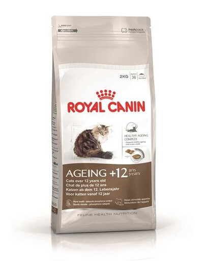Royal Canin Senior Ageing 12+ 2 kg- granule pro starší kočky nad 12 let