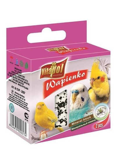 Vitapol limetková kostka pro ptáky s černým rybízem 1 ks.