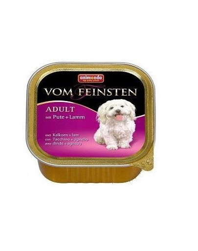 Animonda Vom Feinsten Classic mit Pute + Lamm 150 g - vlhké krmivo pro psy s krůtím a jehněčím masem 150 g