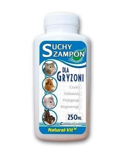 Natural-Vit Suchý šampon pro hlodavce 250 ml - Šampon pro hlodavce 250 ml