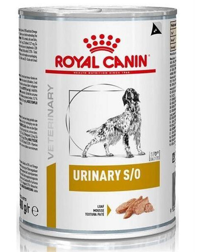 Royal Canin Veterinary Dog Urinary 410g Can - Krmivo pro dospělé psy s poruchami dolních močových cest.