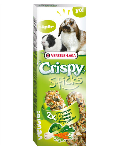 Versele-Laga Crispy Sticks Králíci/morčata 2 zeleninové tyčinky pro králíky a morčata 110 g