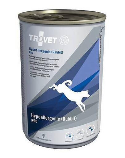 TROVET Hypoallergenic králik RRD krmivo pre psov 400 g