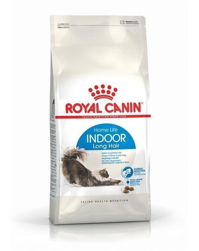 Royal Canin Home Life Indoor Long Hair 400g - granule pro dlouhosrsté kočky chované v bytě