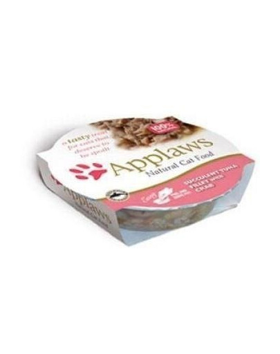 Applaws Natural Cat Food Šťavnaté filety z tuňáka s krabem 60g - mokré krmivo pro kočky tuňák s krabem 60g