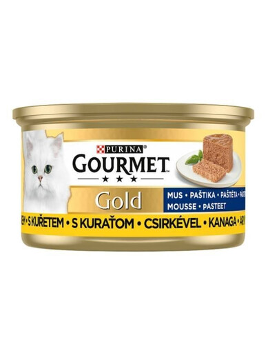 Purina Gourmet Gold Mousse paštéta s kuracím mäsom 85 g