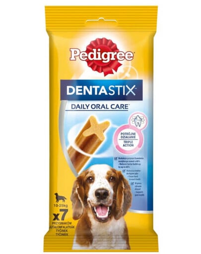 Pedigree Dentastix Medium (10-25 kg) 7 ks maškrty pre stredné psy