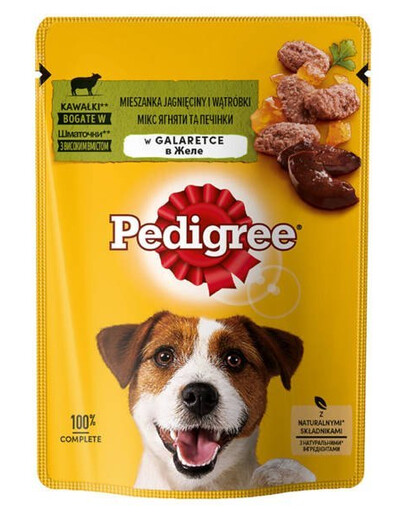 Pedigree Lamb Jellied 100g - vlhké krmivo pro psy s jehněčím masem v želé 100g