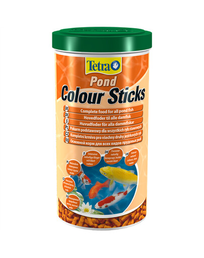 Tetra krmivo pro ryby v jezírku barevné tyčinky 1 l