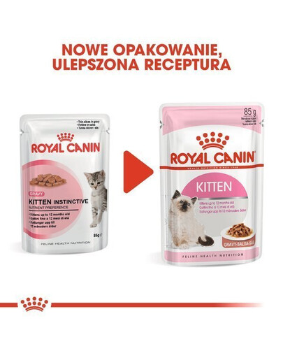 Royal Canin Kitten Instinctive 12 x 85 g - mokré krmivo pre mačiatka, v omáčke 12 x 85 g