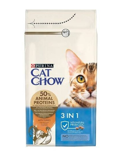 Purina Cat Chow 3v1 granule pre mačky 1,5 kg