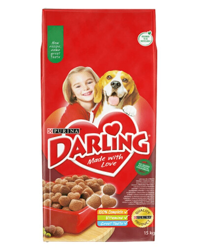 Purina Darling granule pre psov hovädzie mäso s kuracím 15 kg