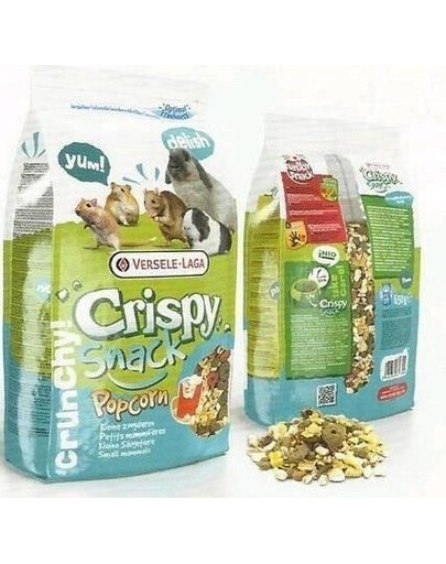 Versele-Laga Crispy Snack Popcorn 650 g - doplňkové krmivo pro hlodavce 650 g
