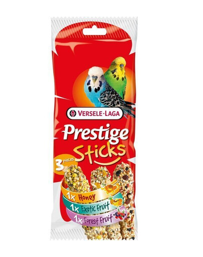 Versele-Laga Prestige Sticks Budgies Triple Variety Pack 90 g zmes pre andulky