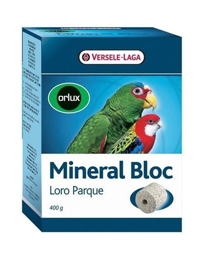 Versele-Laga Mineral Bloc Loro Parque 400g - Minerální kostka pro papoušky 400g