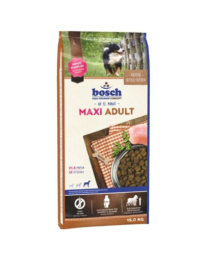 Bosch Adult Maxi 15 kg granule pre dospelých psov veľkých plemien