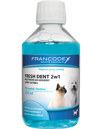 Francodex Fresh Dent perorálna tekutina pre psy a mačky 250 ml