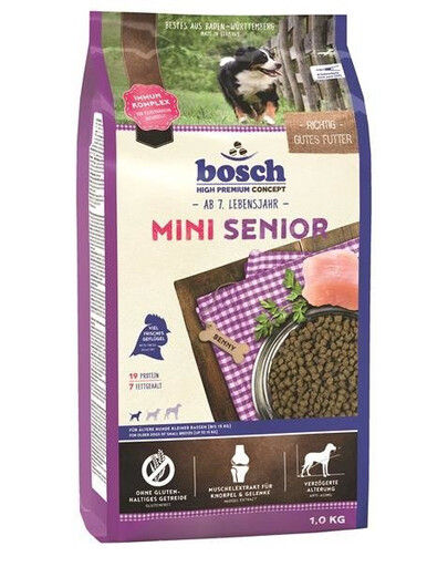 Bosch PetFood Bosch Mini Senior 1 kg - granule pro starší psy malých plemen