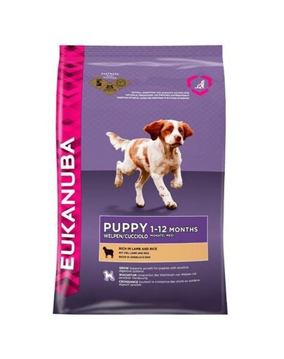 Eukanuba Dog Puppy All Breeds Lamb & Rice Bag 2,5kg