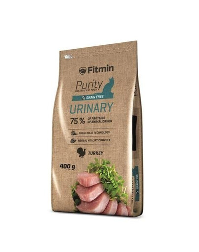 Fitmin Purity Urinary Turkey 400 g - granule pro kočky s poruchami močových cest s krůtím masem 400 g