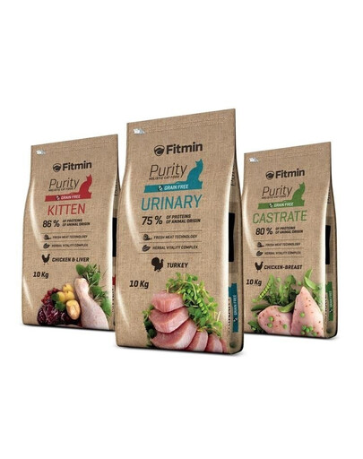 Fitmin Purity Urinary Turkey 400 g - granule pro kočky s poruchami močových cest s krůtím masem 400 g