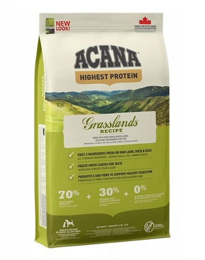 Acana Grasslands Dog 11,4 kg granule pre psov bez obilnín