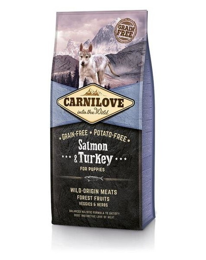 Carnilove Salmon & Turkey For Puppies granule pre šteňatá losos morka 12 kg