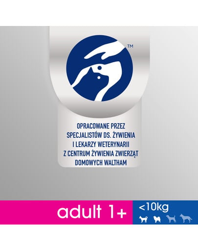 Perfect Fit Adult 1+ XS/S granule pre dospelých psov malých plemien s vysokým obsahom kuracieho mäsa 825 g