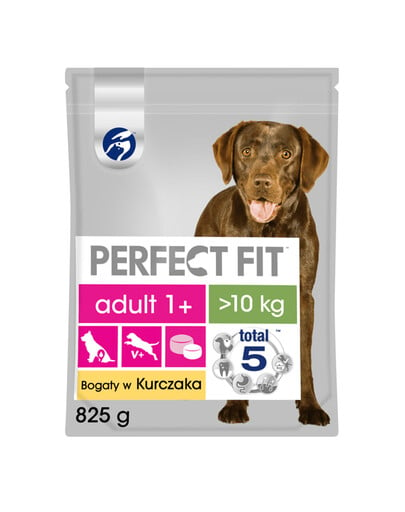 Perfect Fit Adult 1+ Rich in Chicken M/L 825 g granule pre dospelých psov stredných a veľkých plemien 825 g