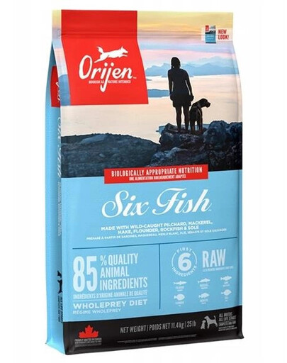 Orijen 6 Fish Dog 2 kg - granule pro psy s rybami 2 kg