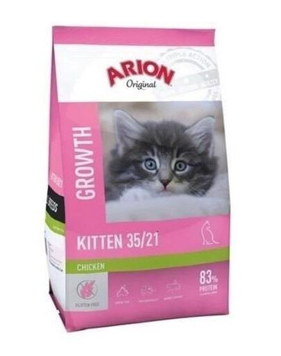 Arion Original Growth Kitten Chicken 2 kg - suché krmivo pro koťata s kuřecím masem 2 kg