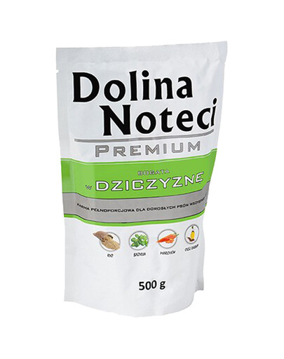 Dolina Noteci Premium Rich in Game 500g - mokré krmivo pre dospelých psov, zverina 500g