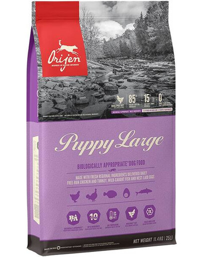 Orijen Puppy Large 11,4 kg granule pre šteňatá veľkých plemien 11,4 kg