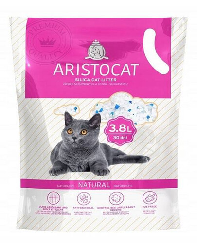 ARISTOCAT PREMIUM silikónové podstielka pre mačky 3,8 l bez zápachu