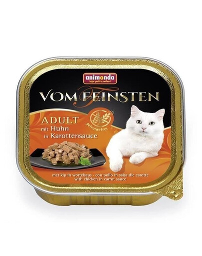 Animonda Vom Feinsten Adult mit Huhn in Karrotensauce 100g - Mokré krmivo pro dospělé kočky s kuřecím masem v mrkvové omáčce 100g