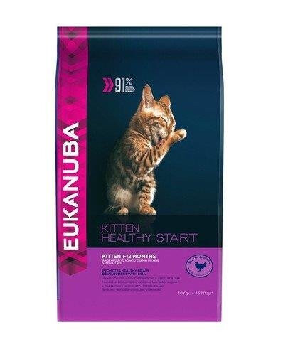 Eukanuba Kitten Healthy Start Rich in Chicken 2 kg - suché krmivo pro kočky s kuřecím masem 2 kg