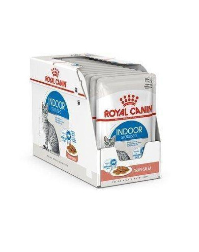 ROYAL CANIN Sterilized Indoor in Gravy mokré krmivo pre kastrované mačky žijúce doma 12x 85 g