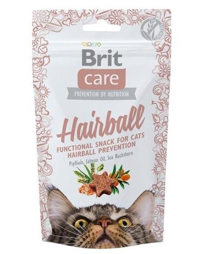 Brit Care Cat Snack Hairball 50g - pamlsky pro kočky 50g