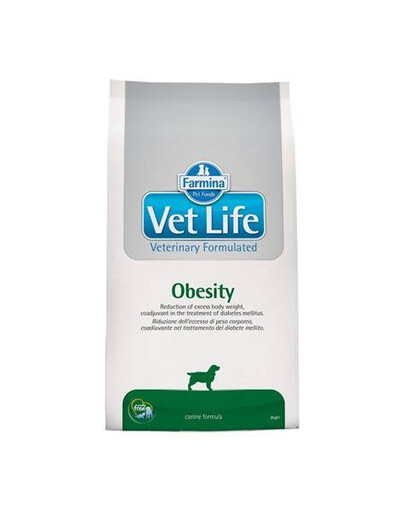 Farmina Vet Life Obesity Dog 12 kg - granule pro psy s nadváhou a diabetem