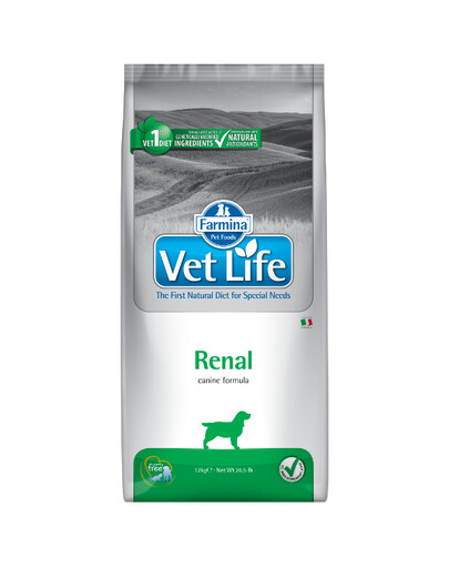 Farmina Vet Life RENAL Dod 12 kg granule pre psy s ochorením obličiek